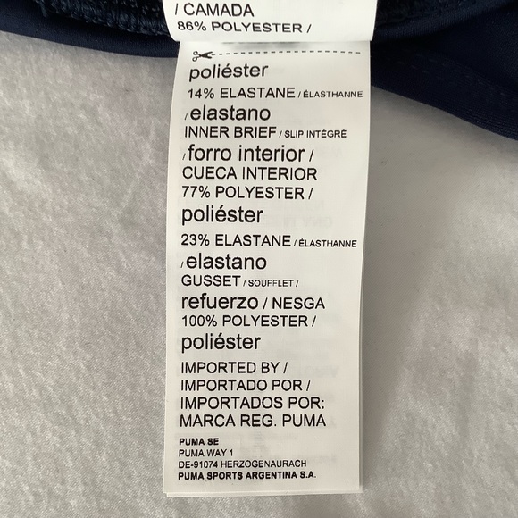 NWOT new Puma women’s shorts, Size M, Color naviblue - Picture 6 of 6